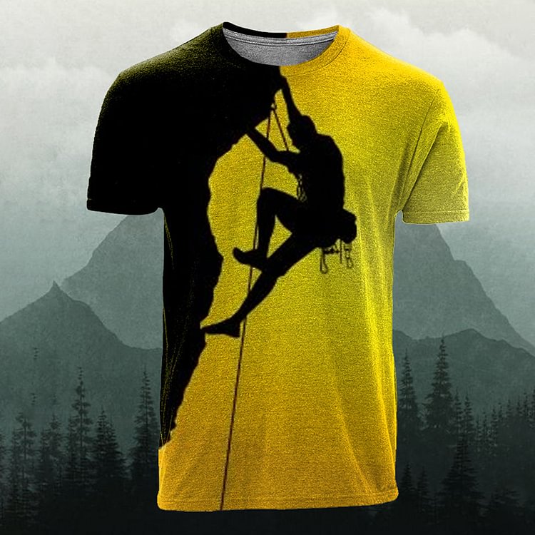 BrosWear Men's  Outdoor Sports Casual Short Sleeve  T-Shirt