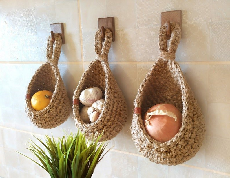 Hanging Wall Vegetable Fruit Baskets