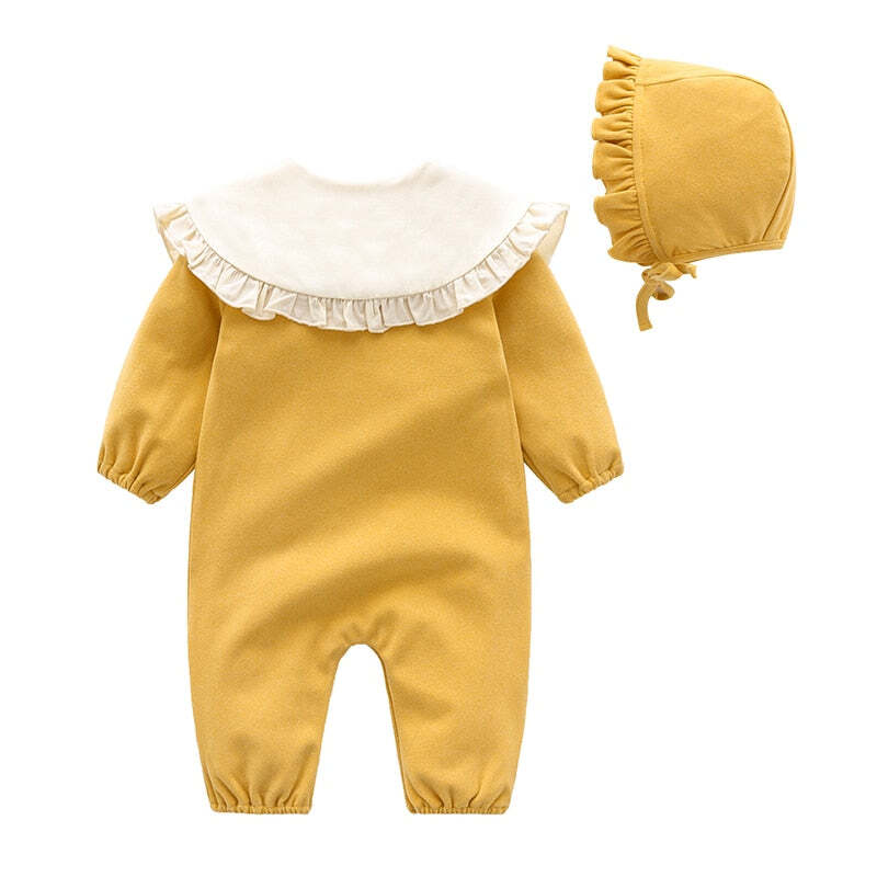 The Lexi Spanish Baby Romper with Bonnet 