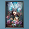 Feather Angel Girl - Round AB Drills Diamond Painting(65*45cm)
