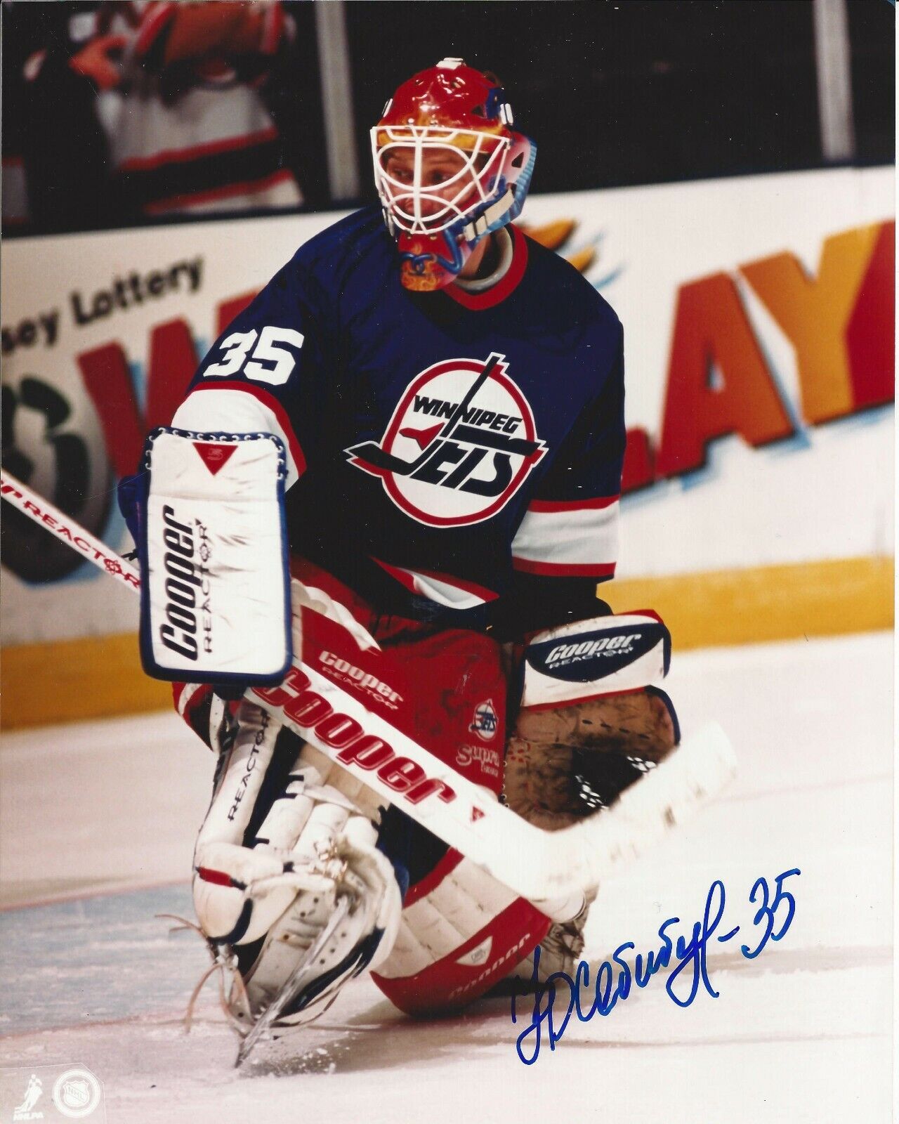 Frederic Cassivi Autographed 8x10 Winnipeg JetsB630