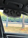 Solar Car Exhaust Fan with 3 Air Outlets Car Radiator Cooling Fan for All Cars