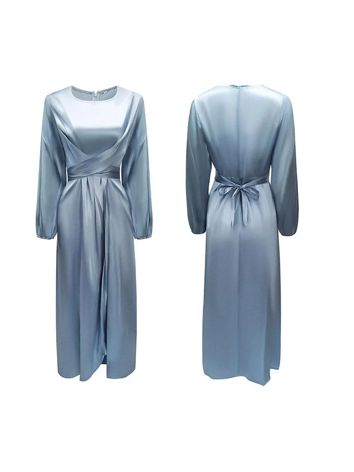 Elegant Tunic Satin Dress