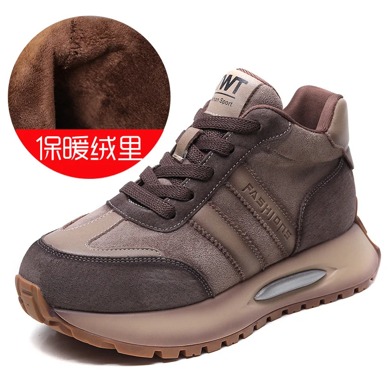 Yyvonne Kraft Sports Casual Shoes Women's Autumn And Winter New Breathable Light And Anti-Slip Lace With Age-Dating Running Shoes