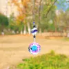 Crystal Bauhinia Gourd Pendant Drop Home Garden Car Decor (A)