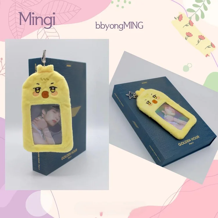 ATEEZ Golden Hour Part 2 Aniteez Plush Photocard Holder