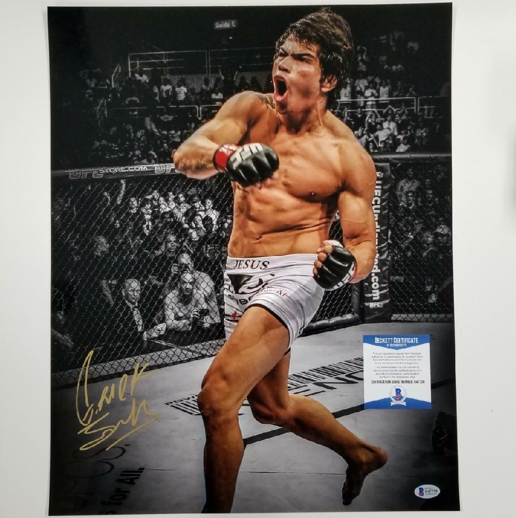 Erick Silva signed 16x20 Photo Poster painting UFC MMA Autograph ~ Beckett BAS COA