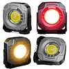 COB LED Outdoor Work Light USB Rechargeable Flashlight for Car Repair (Black)
