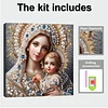(Pre-Framed)Virgin Mary-Special Shape Diamond Painting Kit(30x30cm)