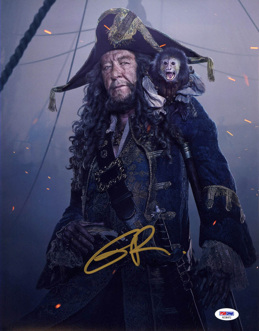 Geoffrey Rush SIGNED 11x14 Photo Poster painting Pirates of the Caribbean PSA/DNA AUTOGRAPHED