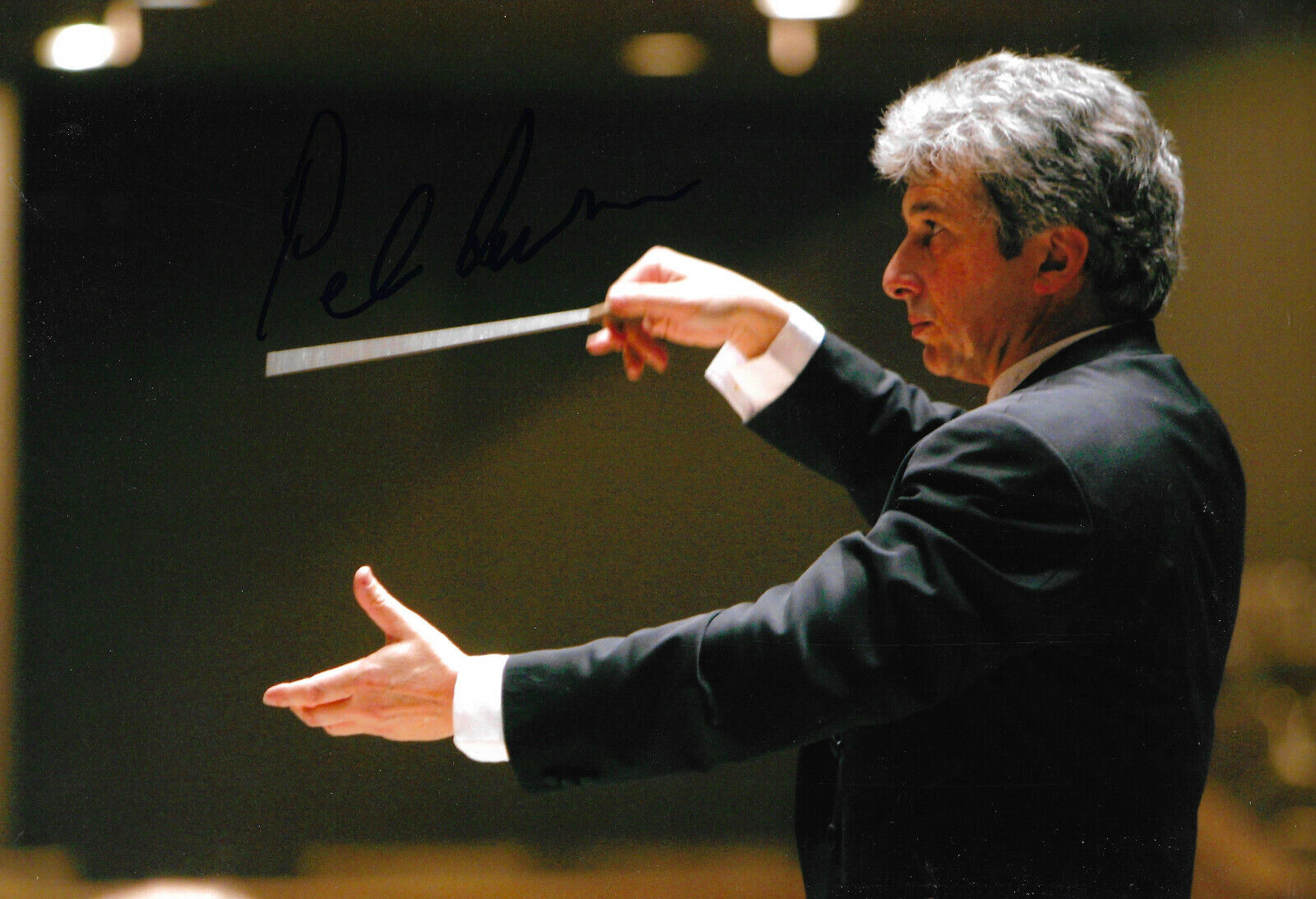 Peter Oundjian Conductor signed 8x12 inch Photo Poster painting autograph
