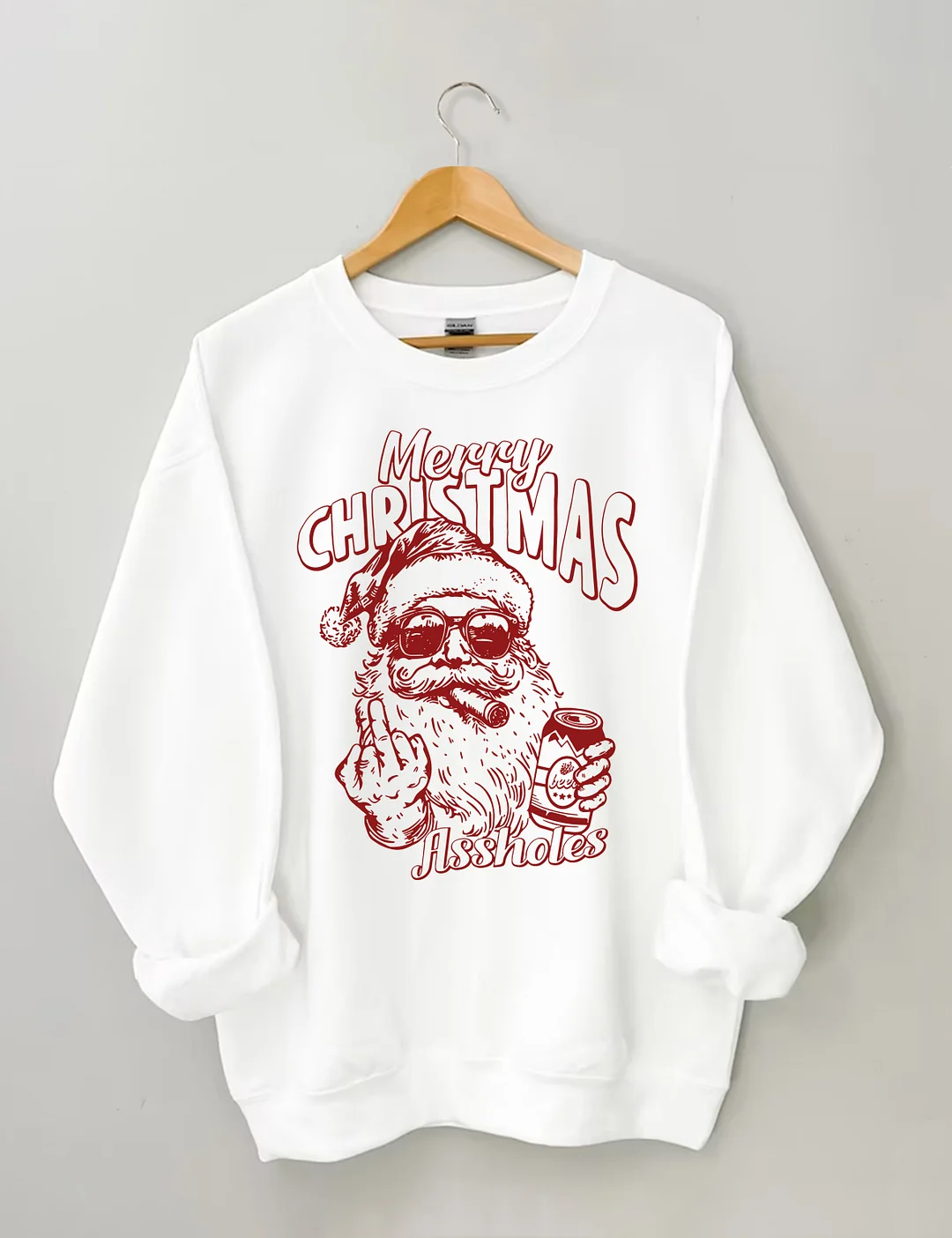 Merry Christmas Assholes Sweatshirt