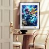 A3 & 4K Size Ash Pikachu Fantasy Adventure Decorative Painting - Pokemon - HuangGua Studio