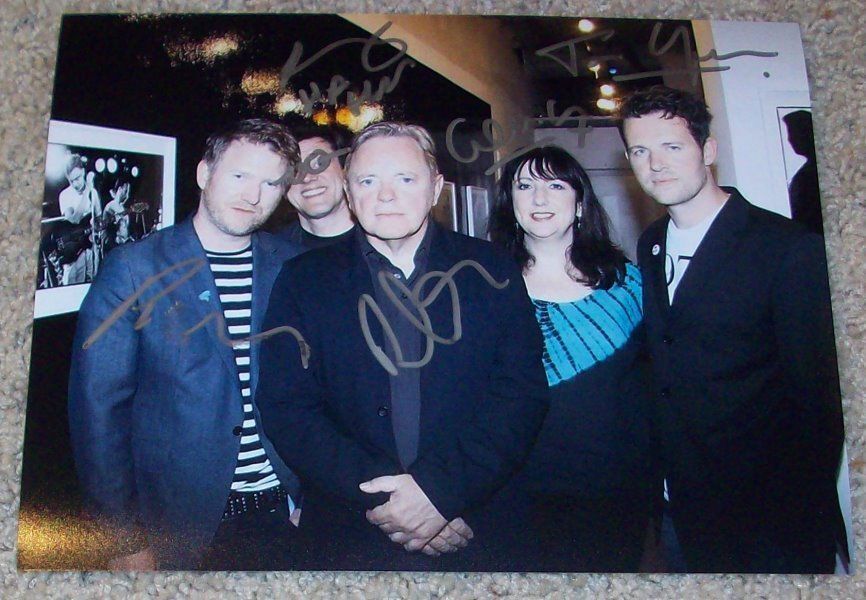 NEW ORDER SIGNED AUTOGRAPH 8x10 Photo Poster painting A BERNARD SUMNER +4 w/PROOF JOY DIVISION