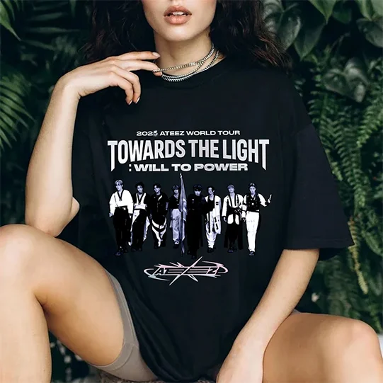 2025 ATEEZ World Tour Towards the Light: Will to Power Concept T-Shirt officialateezshop