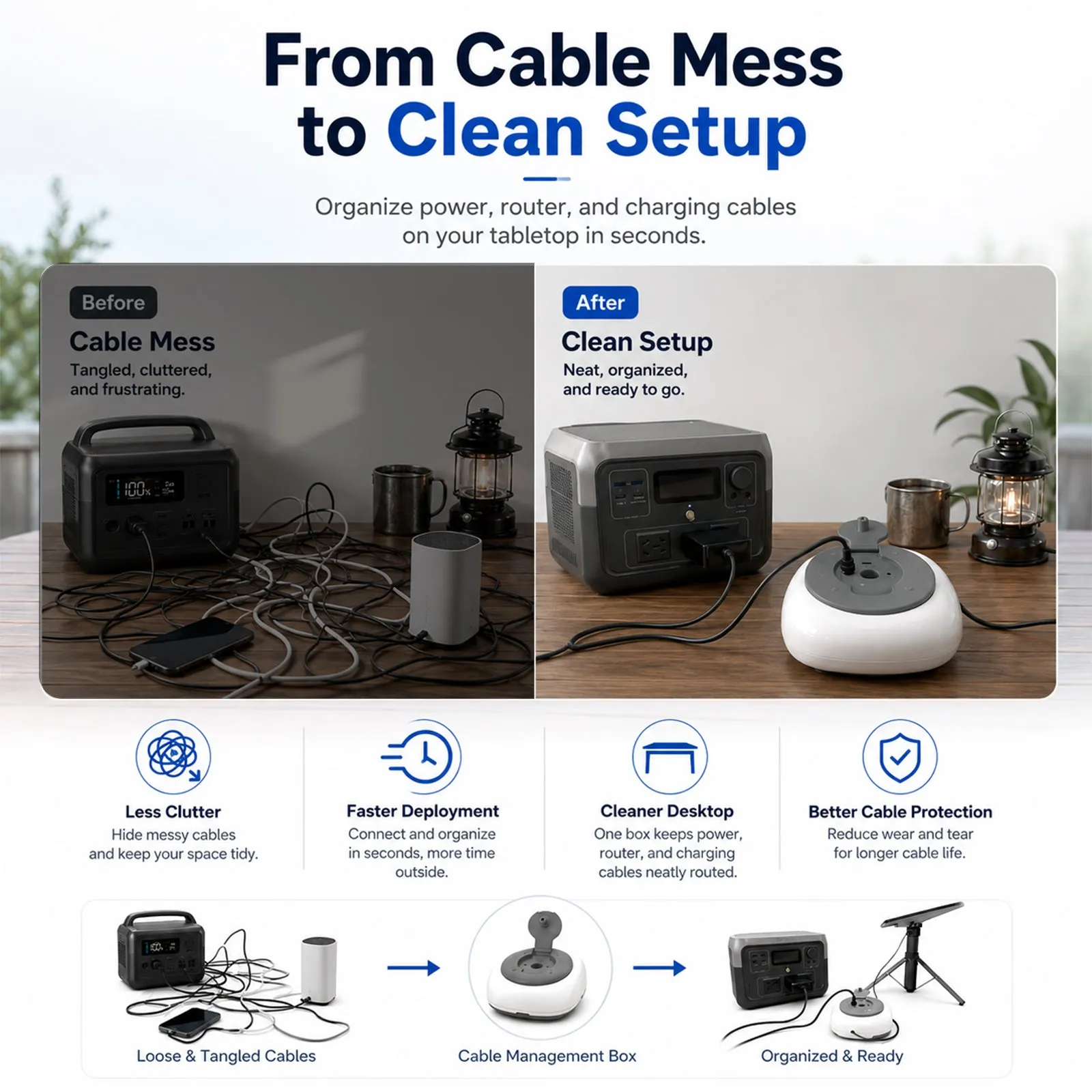 Haovix CR15 cable hub in use