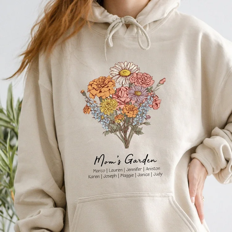 Mama's Garden Birth Month Flower Sweatshirt