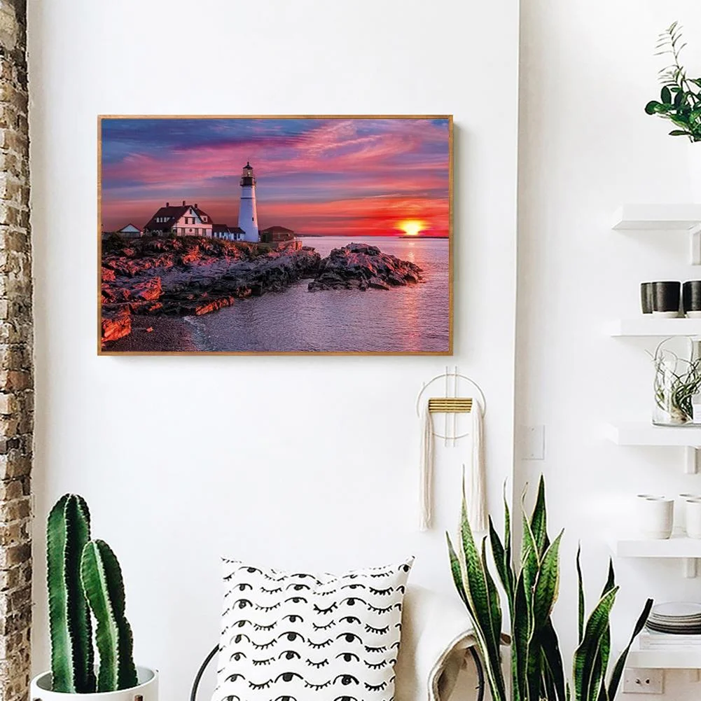 Diamond Painting - Full Square Drill - Lighthouse(40*50cm)