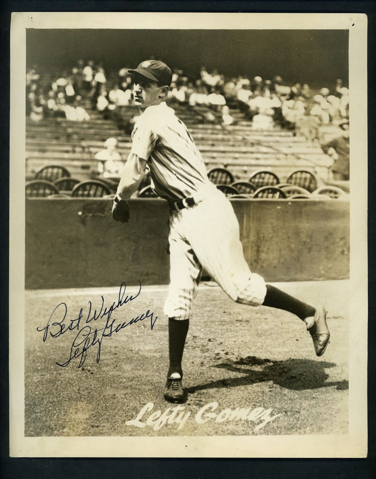 Lefty Gomez Signed Autographed 8 x 10 Premium Photo Poster painting New York Yankees