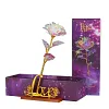 Cadeau color&eacute; de fleur de cristal de rose de galaxie pour la f&ecirc;te des m&egrave;res- pour la f&ecirc;te des m&egrave;res