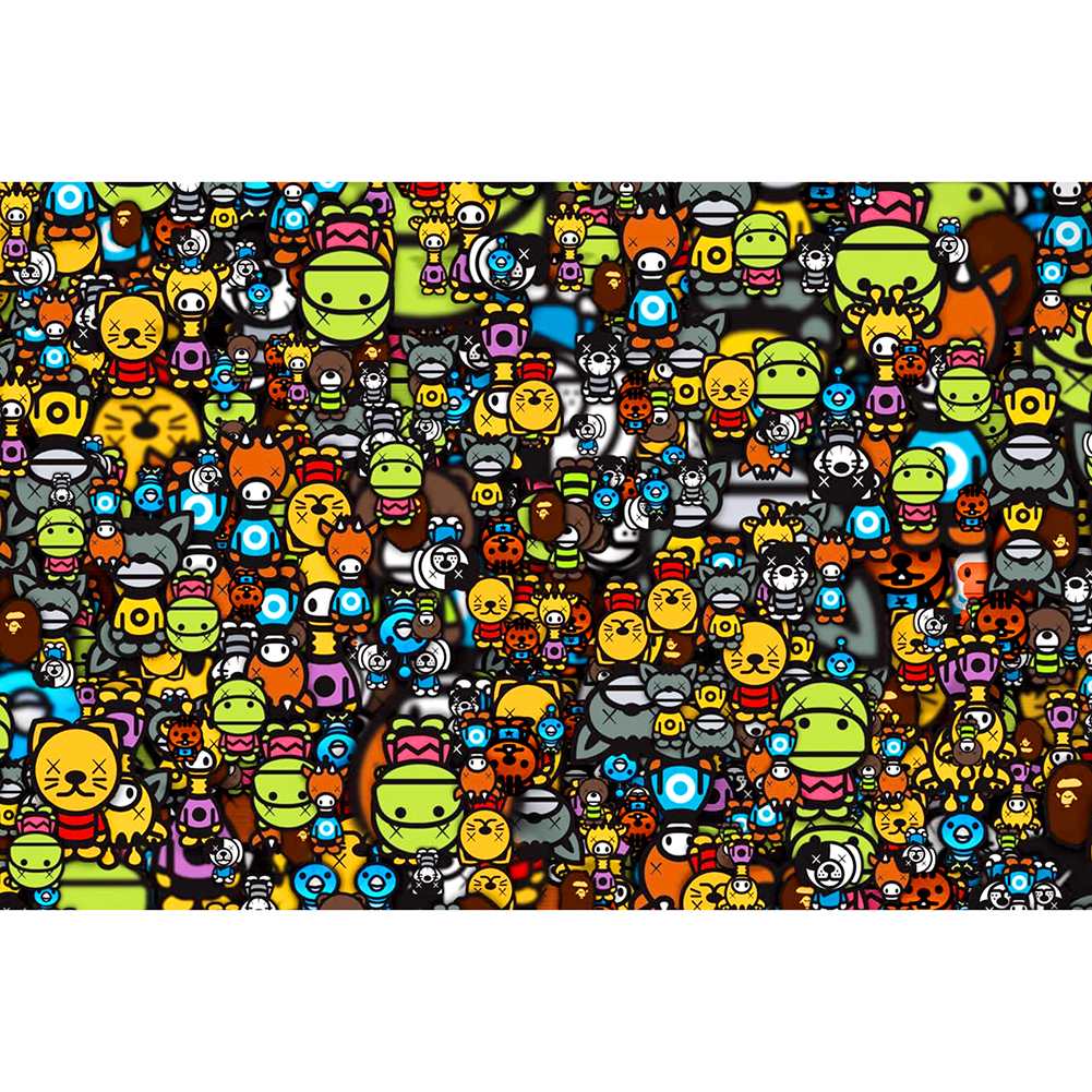 

Dense Cartoon - 1000 Pieces Jigsaw Puzzle, 501 Original