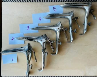 pornhint Pornhint Vintage Gynecologic Instrument: German Stainless Steel Graves Vaginal Speculum