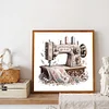 Diamond Painting-DIY Full Round Drill Sewing Machine(40*40CM)