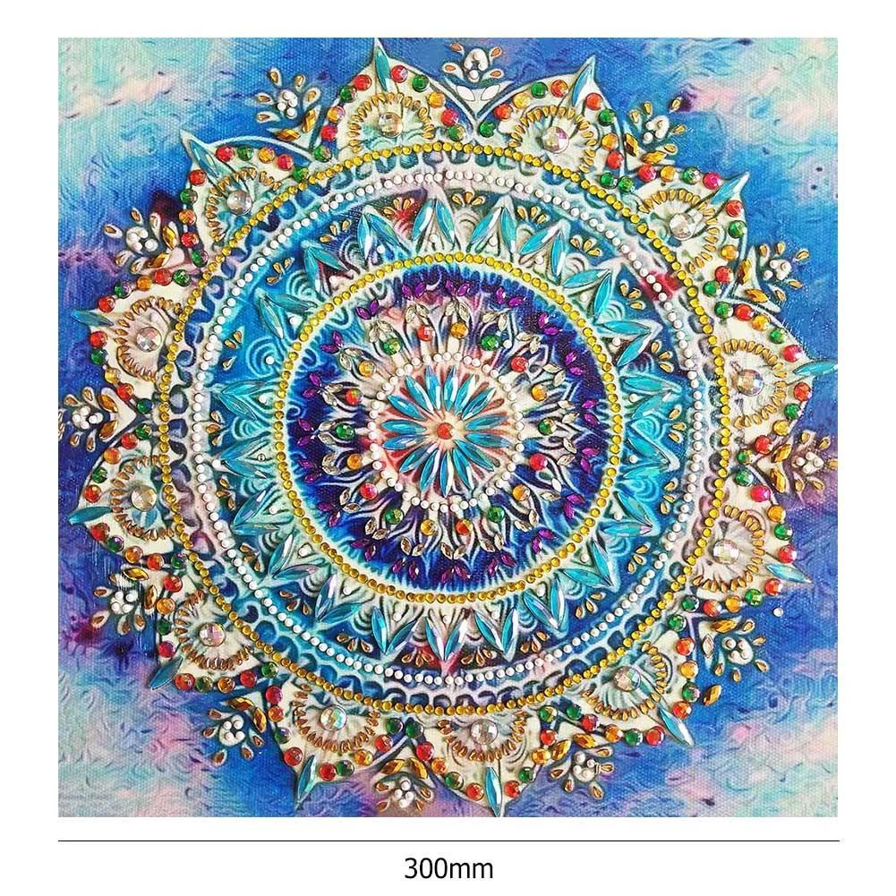 Diamond Painting - Special Shaped Drill - Folk Flower(Canvas|30*30cm)