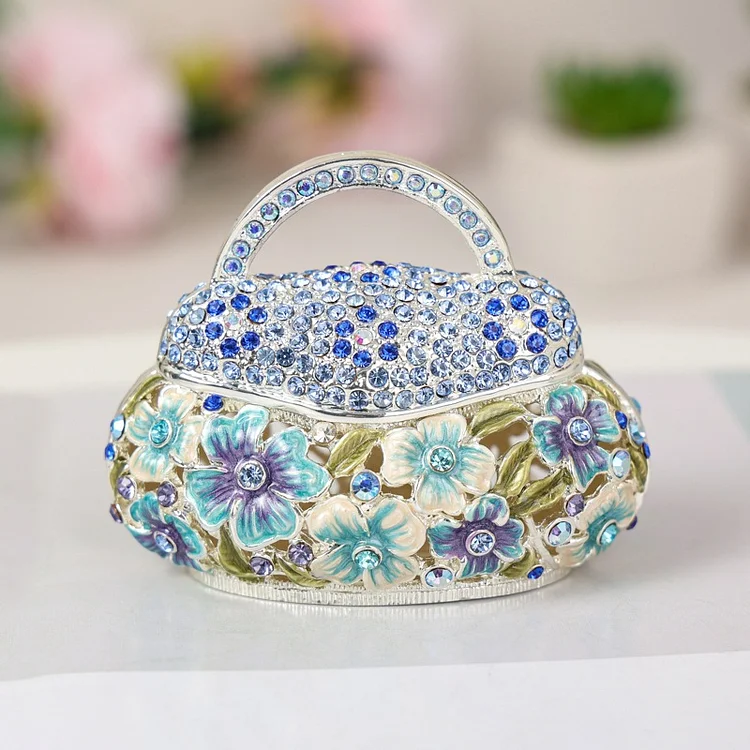 Handmade Enamel Craft Creative Home Decoration Trinkets Jewelry Box Ring Box