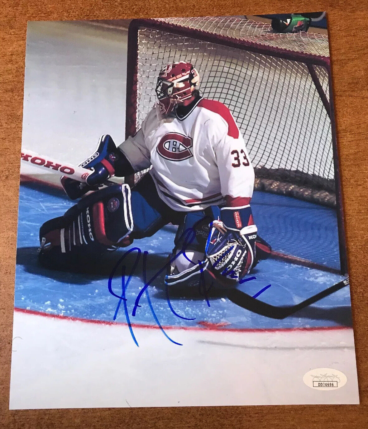 Patrick Roy Signed 8x10 Montreal Canadians Photo Poster painting Auto JSA COA