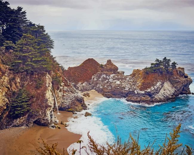 

Julia Pfeiffer Burns State Park – Paint By Numbers - 40*50CM, 501 Original