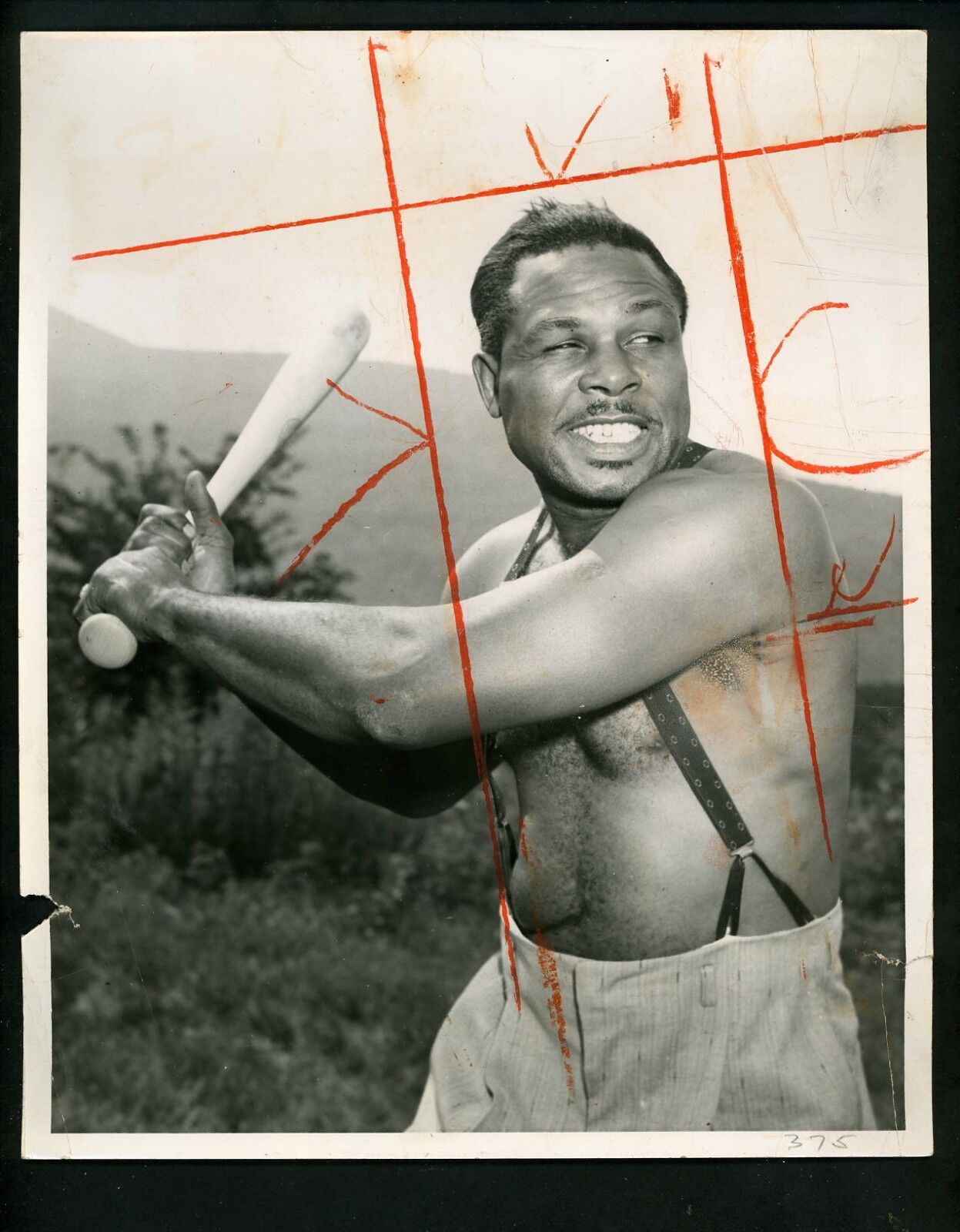 Archie Moore LOT of FIVE circa 1950 's Press Photo Poster paintings Boxer Light Heavyweight