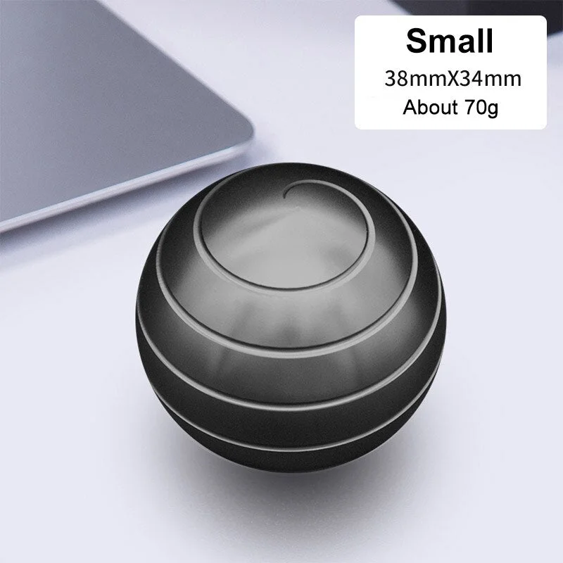 38/45/54mm Mini Desktop Stress Relief Toy Revolving Decompression Ball Desk Office Decor Art Toy Rotary Tabletop Ball for Kids