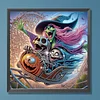 Diamond Painting - Partial Special Shaped Drill - Halloween Witch(Canvas|30*30cm)