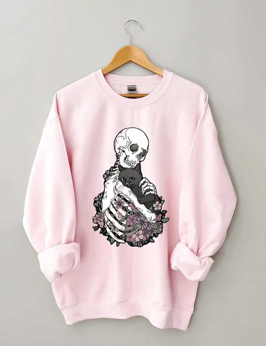 Halloween Skeleton Cat Sweatshirt