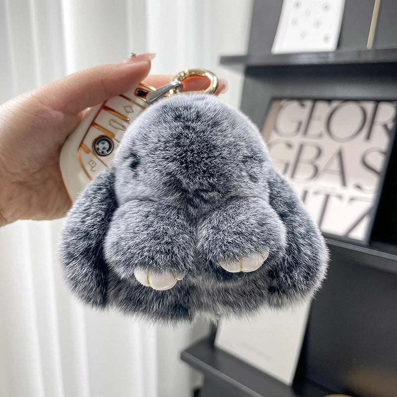 Cute Rabbit Plush Keychain