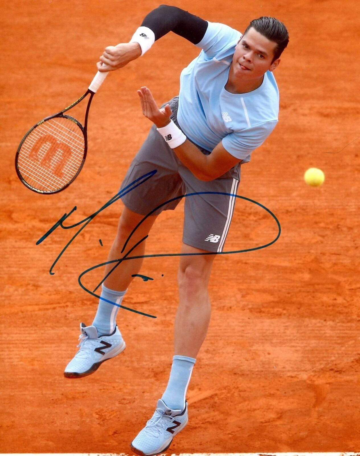 Milos Raonic TENNIS PLAYER autograph, In-Person signed Photo Poster painting