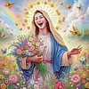Diamond Painting-DIY Crystal Rhinestone Our Lady(40*40 CM)
