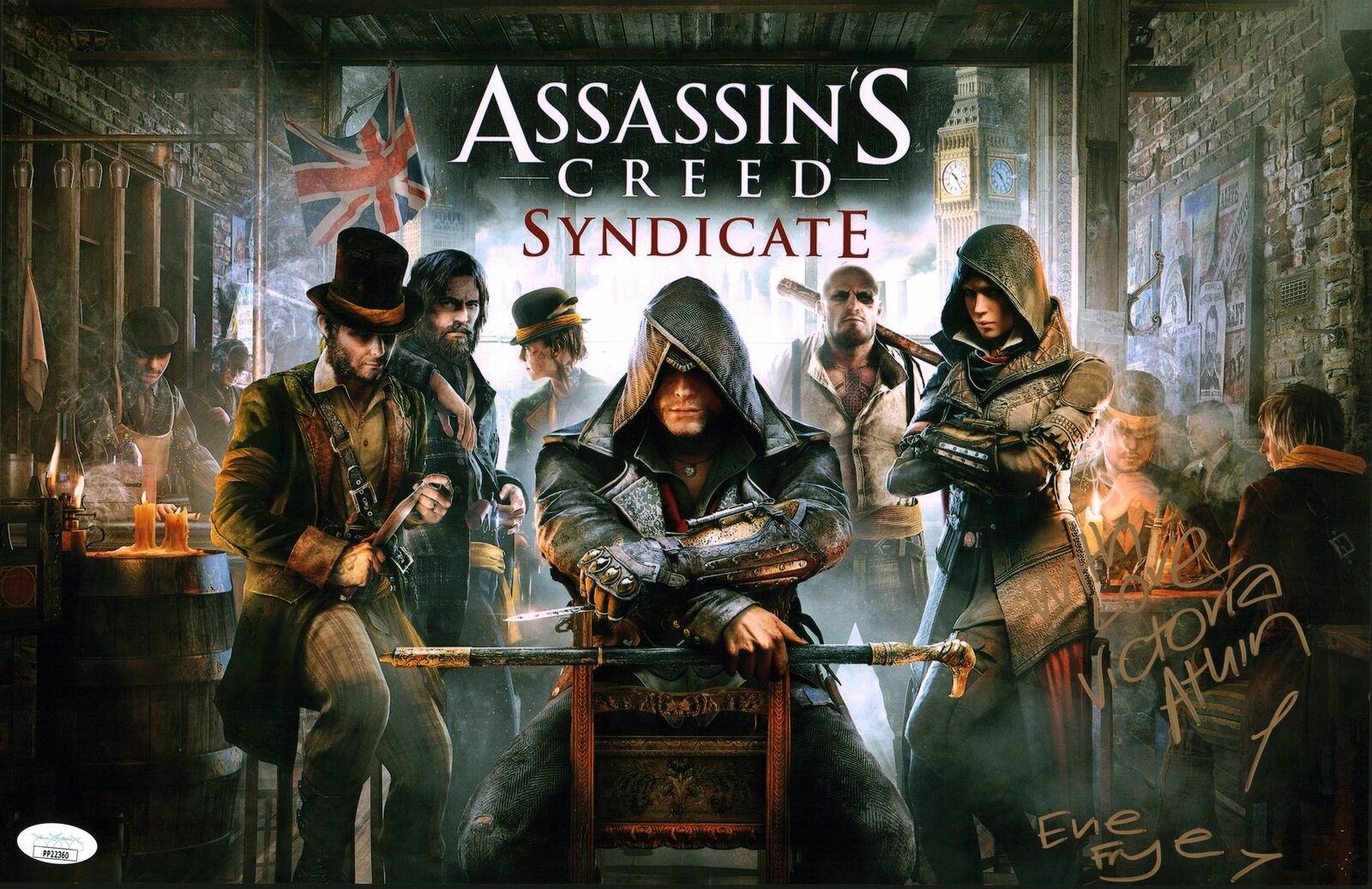 Victoria Atkin Assassin's Creed Syndicate 11x17 Photo Poster painting Poster Signed Auto JSA COA