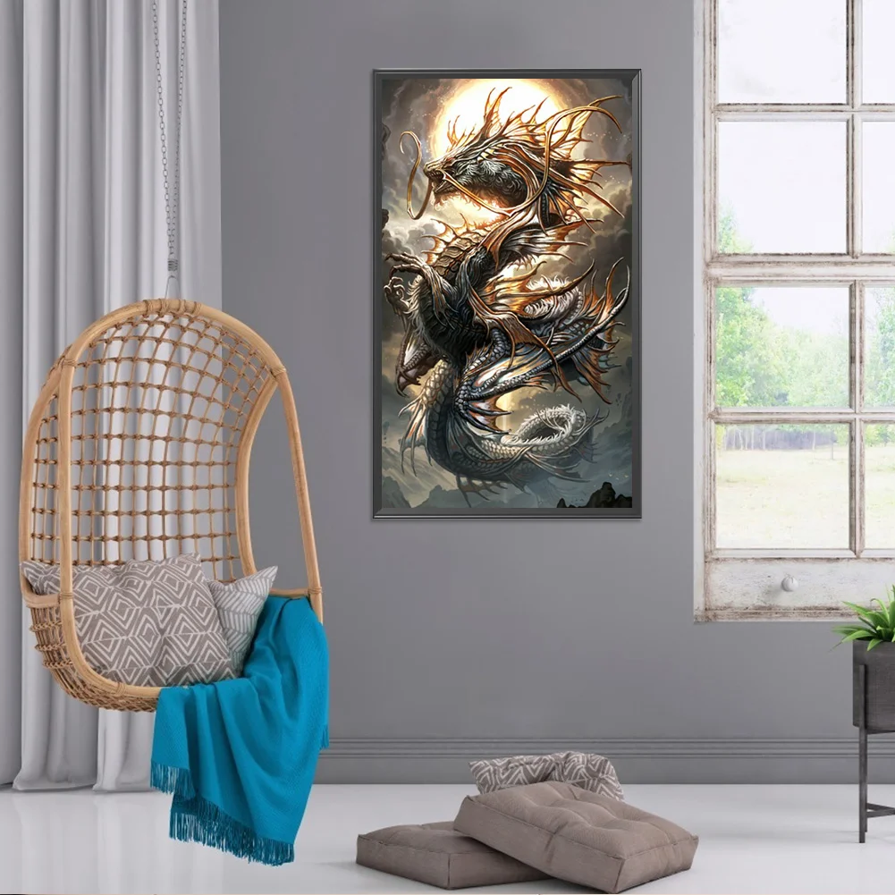 Diamond Painting - Full Round Drill - Dragon(40*70cm)