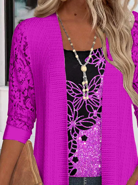 Women Half Sleeve V-neck Solid Color Dress