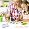 Plateau de tri en diamant en perles en plastique multicolore, strass, sans d&eacute;versement de perceuse, bac de rangement pour peinture en diamant, accesso