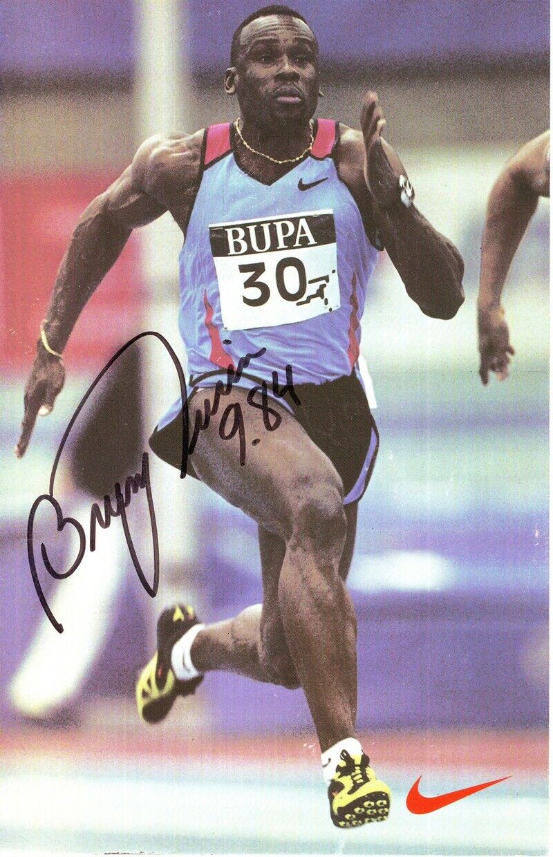 Bruny Surin (14X22 cm) Original Autographed Photo Poster painting