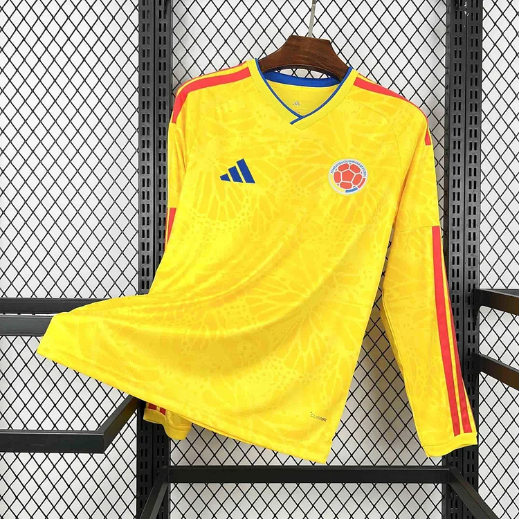 【S~4XL】Colombia 2026 World Cup Home Long-Sleeve Jersey