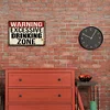 Warning Excessive Drinking Zone - Vintage Metal Signs(8*12Inch) - Warning