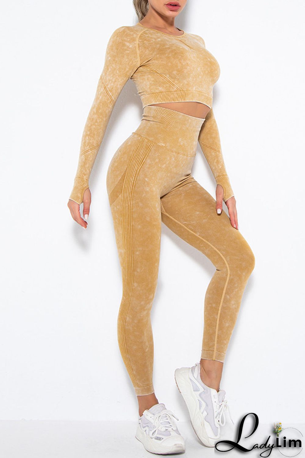 Purple Casual Sportswear Print Split Joint O Neck Long Sleeve Two Pieces