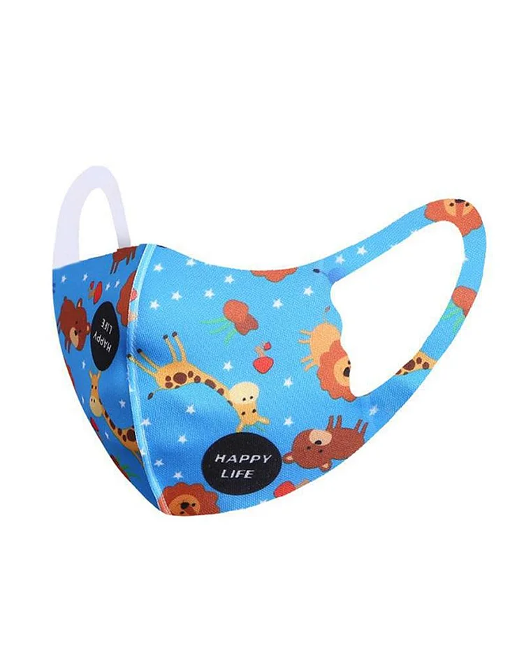 Cartoon Print Washable Face Mask For Kids P2712831255