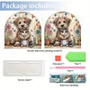 Diamond Painting Acrylic Happy Puppy Paper Towel Storage Rack Decor