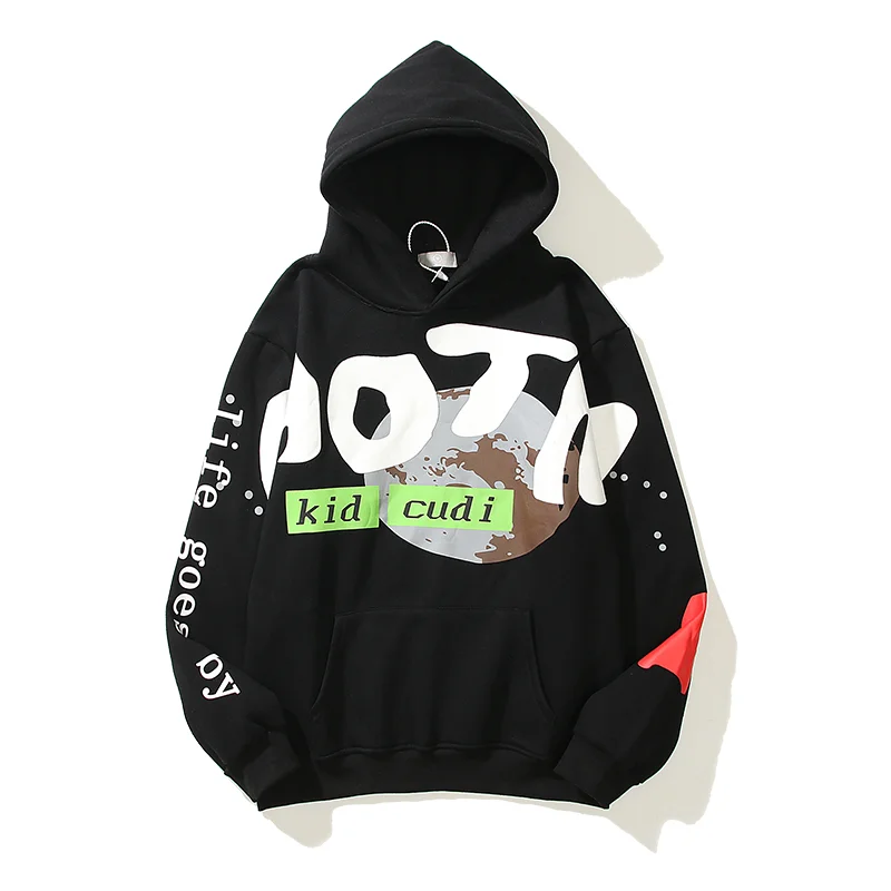 Abebey-Cactus Jack Highest in the Room Hooded Sweatshirt for Men and Women Winter Oversized Pullover Loose Streetwear Casual Hoodies