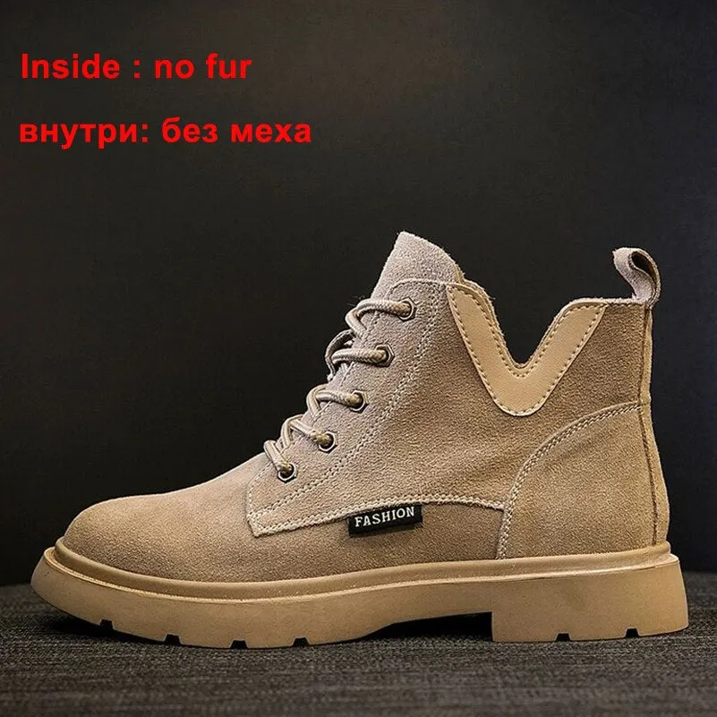 Meotina Women Genuine Leather Motorcycle Boots Round Toe Lace Up Shoes Thick Med Heel Ladies Ankle Boots 2021 Autumn Winter 40